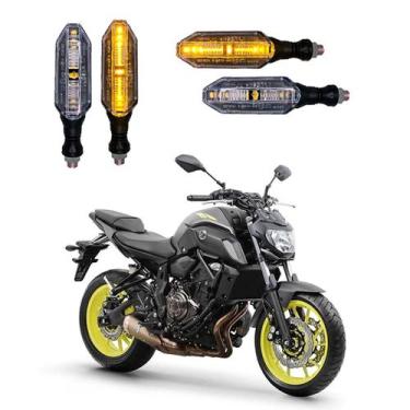 Imagem de KIT 4 Setas Esportivas Pisca de Led Modelo P26 Para Moto XJ6 Ano 2010 