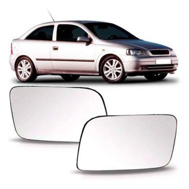 Imagem de Par lente retrovisor astra 99 a 04 c/base - SP ACESSÓRIOS, Par (Direit