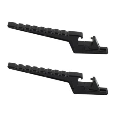 Imagem de JicSuXi Suporte de extensão para pedais de passageiro de motocicleta, modificação de pedais traseiros de bicicleta, pedal de apoio para os pés para, Preto