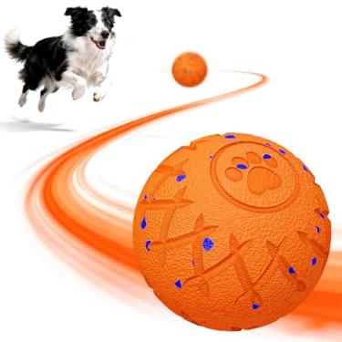Imagem de hipibbo Brinquedos interativos para cães, bola de cachorro durável, ativada por movimento, brinquedos automáticos para cães pequenos/médios/grandes, movimento automático, quicando e girando, material