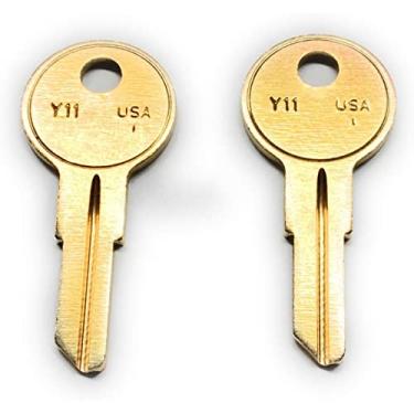 Imagem de Duas chaves para caber em móveis de escritório Herman Miller File Cabinet Cut to Lock/Key Numbers de UM276 a UM427 (UM405)