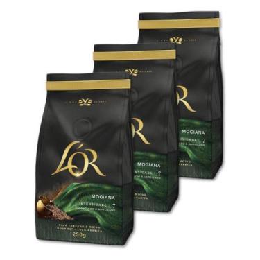 Imagem de Café Gourmet Lor Mogiana Torrado E Moído Kit 3 Pacotes 250G - L'Or