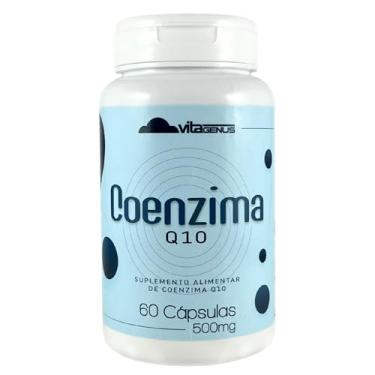 Imagem de Coenzima Q10 Suplemento Alimentar 100mg Ubiquinona Sem Glúten 60 Cápsulas VitaGenus