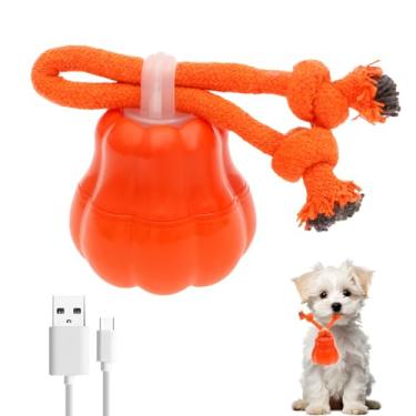 Imagem de KTZCTPCA Brinquedos interativos para cães, bola vibratória para cães com movimento ativado, 3 modos de brincar, brinquedo para cachorro estridente, brinquedo elétrico automático para filhotes de