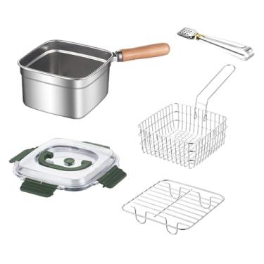 Imagem de Generic Mini Fritadeira, Panela, Cesta de Servir, Multifuncional, Camping, aço Inoxidável, Cesta para Fritar, Massas, Batatas Fritas, Vegetais