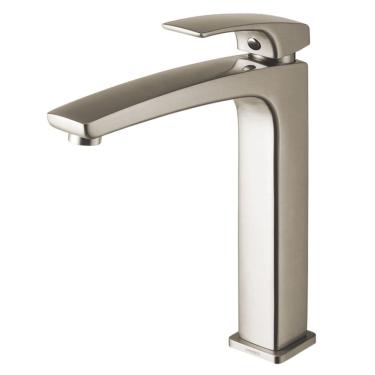 Imagem de Monocomando para Cuba de Apoio Loren Live Brushed Nickel 2877 N89 - 7048606 - LORENZETTI