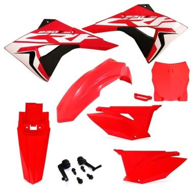 Imagem de Kit Plástico Biker Next Crf 230 Com Number Plate F1rst e Adesivos