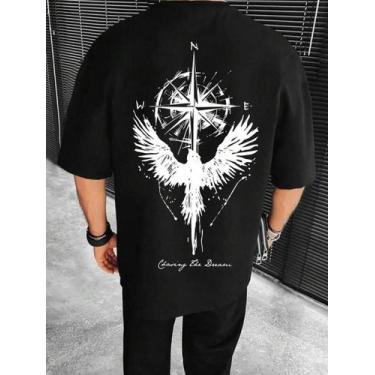 Imagem de Camiseta Basica Masculina Camisa Estampa Moda Minimalista - crushed, P