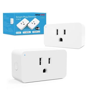 Imagem de Smart Plug New One, pacote com 2, 2,4 G, WiFi regulável, Alexa, Google