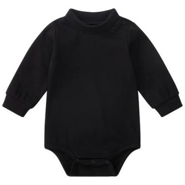 Imagem de Macacão pureborn unissex para bebês e meninas de 0 a 3 m com gola de t