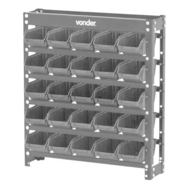 Imagem de Estante Prateleira Oficina Loja Gaveteiro Guarda Peças Parafusos Organ