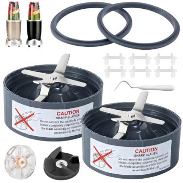 Imagem de Pacote com 2 peças de reposição Nutri Bullet Lâmina extratora serve para liquidificador Nutri Bullet 600w Pro 900w