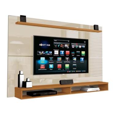 Imagem de Painel Para Tv Até 65 Polegadas C/Prateleira 1,80m Cedro/off Max