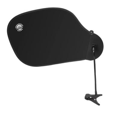 Imagem de Generic Escudo de privacidade ajustável para mesa de escritório, portátil, com braçadeira multifuncional para bloquear luz suspensa, braço dobrável, Preto