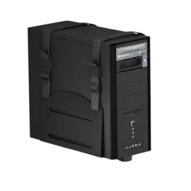 Imagem de Suporte de parede Mount Plus MP-CPB-2 para CPU e console de jogos | Largura ajustável de 12 cm a 21 cm | Suporte de montagem de metal para computador desktop, torre de computador, console de jogos