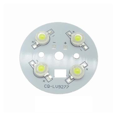 Imagem de 10 peças 1W-36W placa de base de alumínio redonda instalação dissipador de calor 1W diodos LED de alta potência espectro branco quente branco quente vermelho verde azul (4W 45 mm, azul royal 445nm)