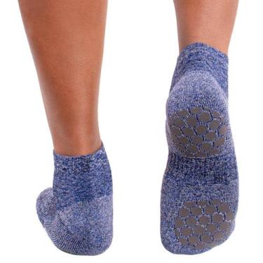 Imagem de Meia Pilates e Hidroginástica Antiderrapante Lupo, 41 a 44, Anil