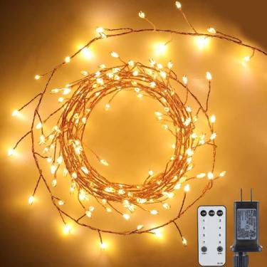 Imagem de Bombinha de artifício Fairy Lights Minetom 7m 400LED Firefly Warm Whit