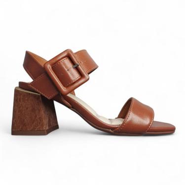 Imagem de Sandália De Salto Bloco Feminina Bebece Fivela  T6011-203