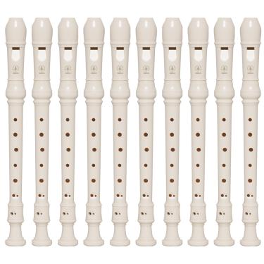 Imagem de Kit 10 Flautas Doce Soprano Barroca Em C YRS-24B Yamaha