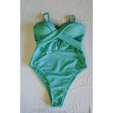 Imagem de Body Maiô Feminino Elegante Moda Praia Feminino Verão - Betanqur, Verd