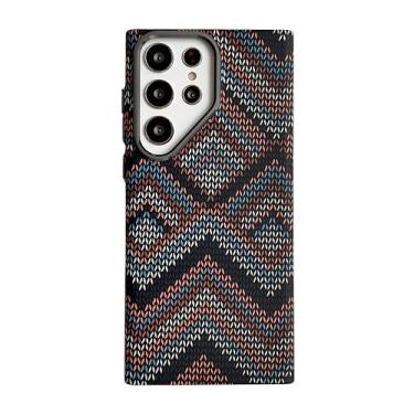 Imagem de JIAONASHIJIA Capa para Samsung Galaxy S23 ultrafina, leve, antiamarelamento, proteção contra quedas atualizada, estilo minimalista, ímã forte embutido. Pixel Rainbow