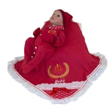 Imagem de Saida de Maternidade Menino e Menina 5 Peças Para Bebê Recém Nascido,M