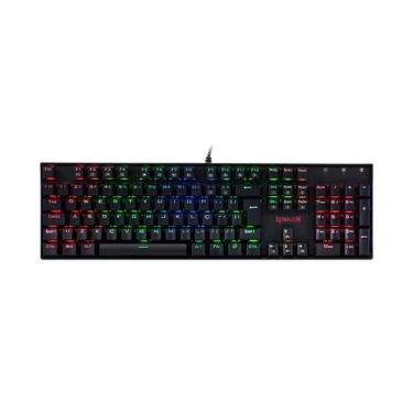 Imagem de Teclado Gamer Mecanico Redragon Mitra RGB Preto SW Marron (K551RGB-1)