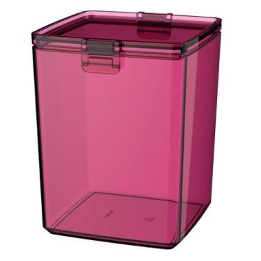 Imagem de Pote Hermético 1,5 Litros Tampa Alta Vedação Para Geladeira Armário Po