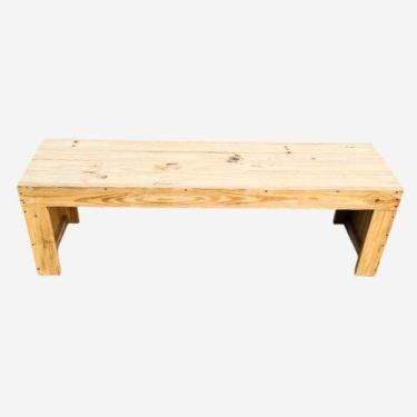 Imagem de Banco Marrom Madeira Pinus 150cm Decoração Jardim Externo - LANCI
