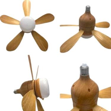 Imagem de Ventilador De Teto Com Lâmpada Led E Controle Remoto 30W 3 Opções de Cores Para sua Decoração