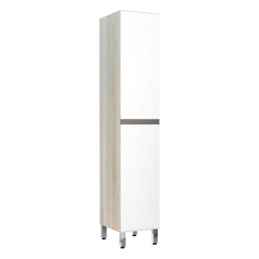 Imagem de Paneleiro 40Cm 2 Portas Luci Legno Crema Com Branco Polar