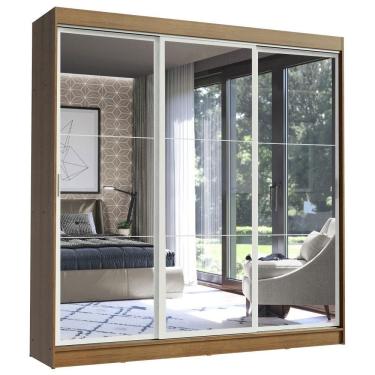 Imagem de Guarda Roupa Casal 3 Portas com Espelho Istambul Madesa