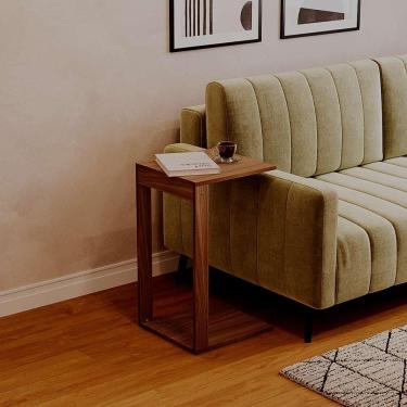 Imagem de Mesinha Lateral de Apoio Freijó Sala Quarto 30x30x65cm