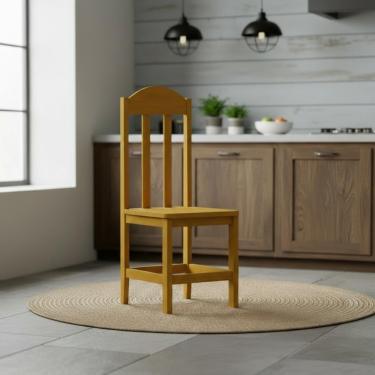 Imagem de Kit Com 2 Cadeiras De Jantar Madeira Maciça Safira - Cerejeira Sem Estofado