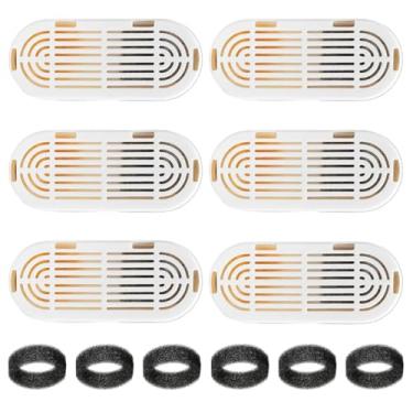 Imagem de Filtros de reposição para bebedouros de cães e gatos – Alimentadores de aço inox com filtro de carvão ativado substituível