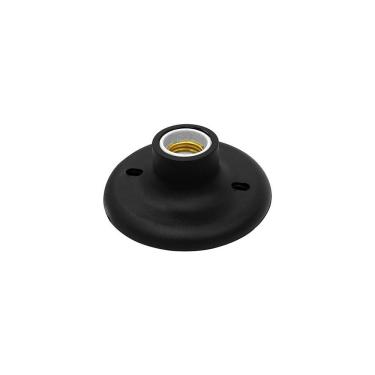 Imagem de Plafon Taschibra Porcelana E27 Bivolt Preto 02080009-02
