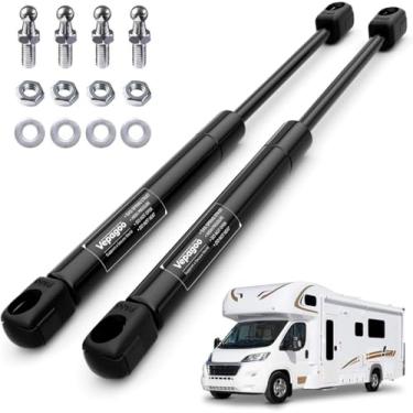 Imagem de Vepagoo Amortecedores a gás 50,8 cm 68 kg/667N amortecedores de mola para trailer, campismo, campismo, porta tonneau, colchão, viagem, reboque, tampa de caminhão, carcaça, conjunto de 2
