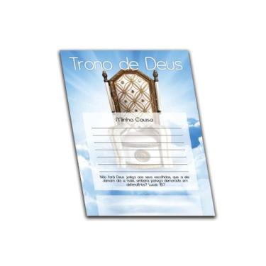 Imagem de Folheto Trono de Deus - 500 Unidades em Papel Couchê - no-brand