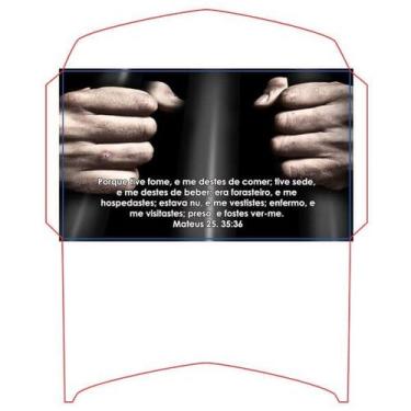 Imagem de Envelope porque tive fome e me destes de comer - 100 unidades - no-bra