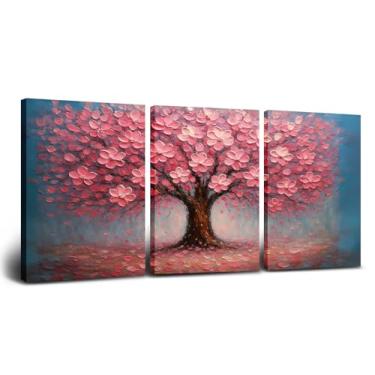 Imagem de Arte de parede em tela da árvore da vida, pintura abstrata moderna da árvore da vida, decoração de parede emoldurada para sala de estar, escritório, sala de meditação, quarto, hotel, decoração de casa