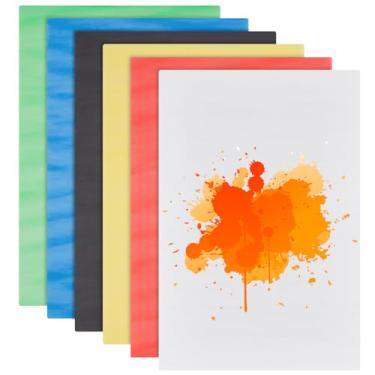 Imagem de BENECREAT 6 peças de placas de espuma de 6 cores, folhas de espuma de artesanato de 30,5 x 19,8 cm, 5 mm de espessura, faça você mesmo e folhas de espuma de isolamento para modelos e esculturas