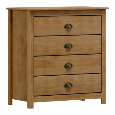 Imagem de Cômoda 4 Gavetas Em Madeira Linha Topázio - Freijó