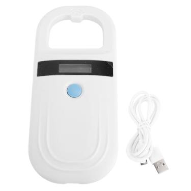 Imagem de Generic Leitor portátil de identificação de animais, scanner recarregável de microchip para animais de estimação de 134,2 KHz com transmissão USB C e BT, para gerenciamento de gado, identificação de