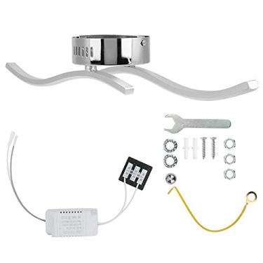 Imagem de FTVOGUE Modern LED Teto Lights Curved Design Strip Light Lâmpada do Teto Forma Ondulada Luminária para Cozinha Banheiro Varanda Branco