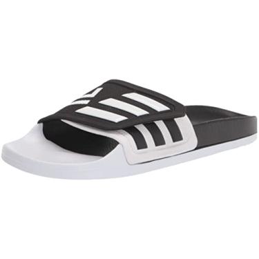 Imagem de adidas Chinelos Adilette unissex para adultos, Preto/Branco/Preto (Tnd), 7 Women/6 Men