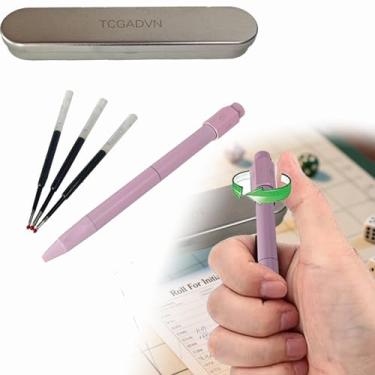 Imagem de D6 Dice Pen, Unique Board Games Gifts Roulette Dice Pen, Dice Games Accessories, Suitable for Board Role-Playing Theme Games(Pink)