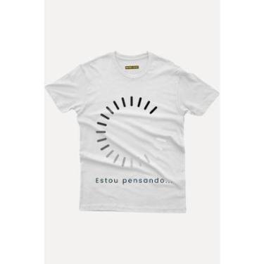 Imagem de Camiseta Nerd Chic estou pensando.-Unissex