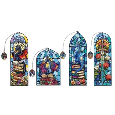 Imagem de Marcadores de página de acrílico Fantasy Fourth Wing, dragão voador com pingente, marcador de livro para leitura de mulheres e homens, acessórios para livros para casais, suprimentos de leitura para