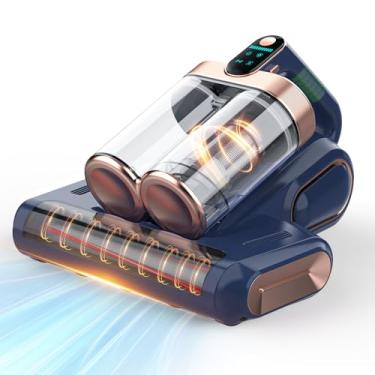 Imagem de Aspirador de pó de colchão sem fio de 16 Kpa, aspirador de pó de cama com luz UV-C de 253,7 nm, filtro HEPA e ultrassônico, aspiradores portáteis para cama, sofá, berço, presentes de aniversário para